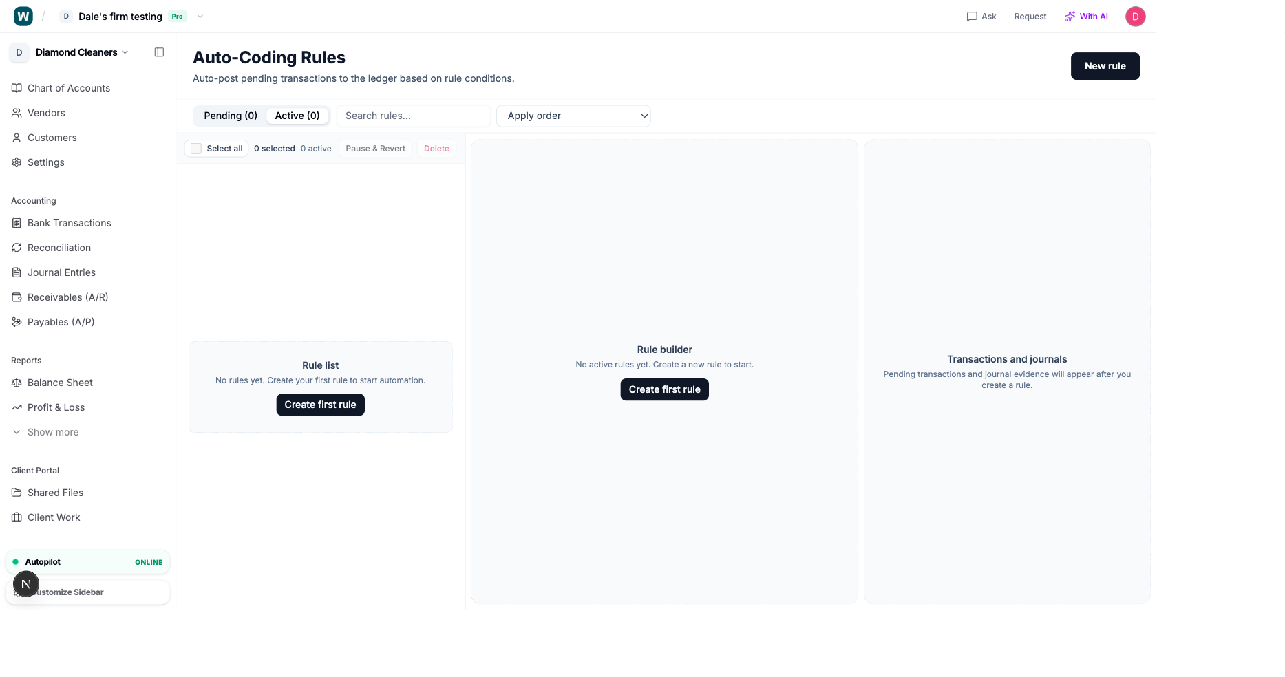 Auto-coding rules in Wesley